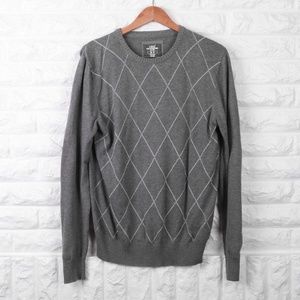 H&M Mens LOGG Gray Knit Sweater